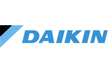 Логотип Daikin - известного японского производителя кондиционеров и климатической техники, символизирующий инновации, качество и надежность в области климат-контроля.